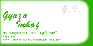 gyozo inhof business card